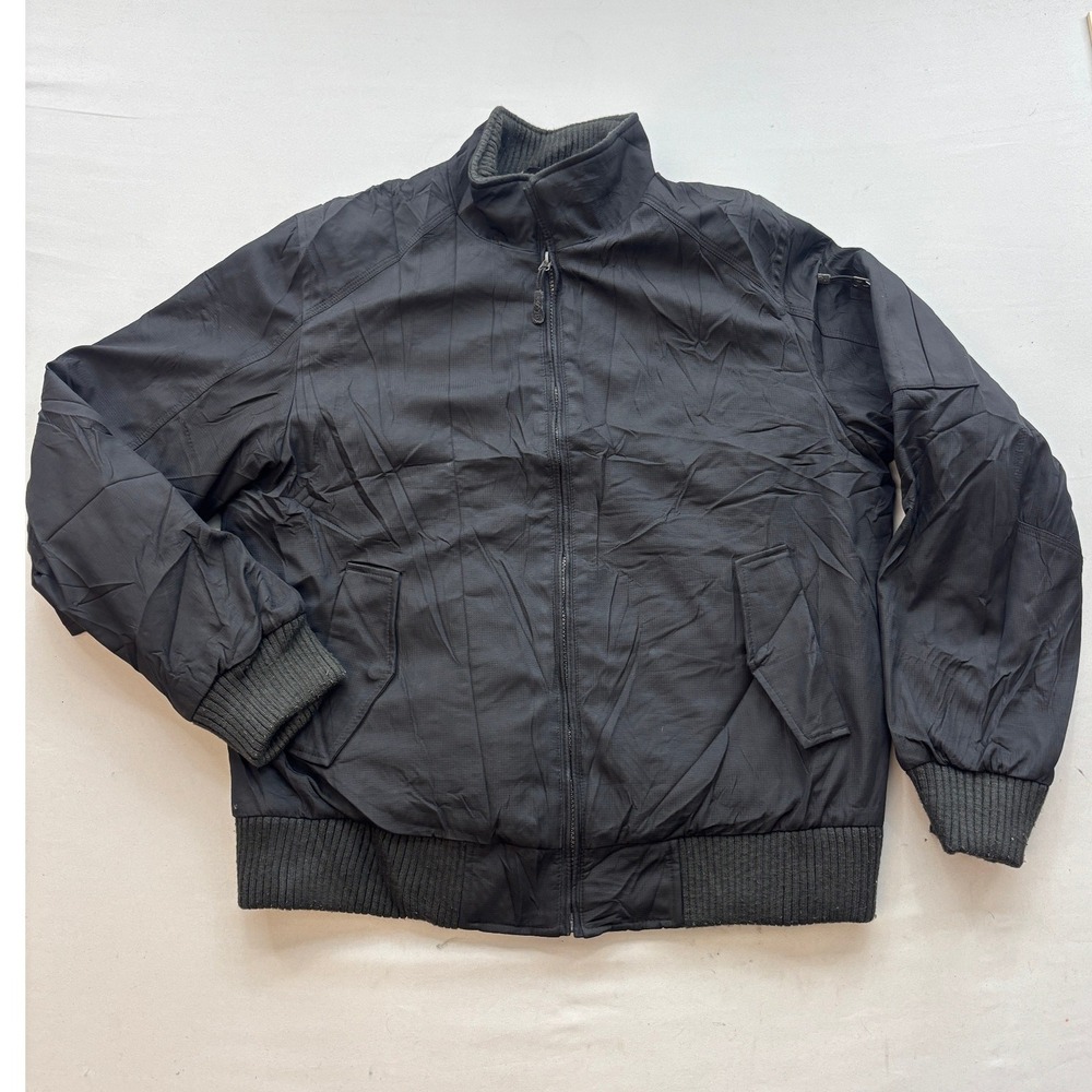Calvin Klein Mens Black Water Resistant Insulated Bomber Jacket Size M RN 54163